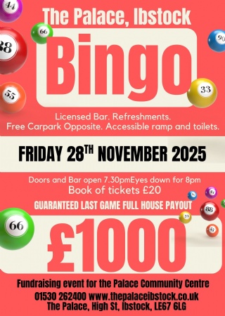 Bingo at the Palace - One Off Special at The Palace Ibstock