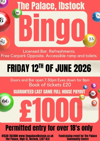Bingo at the Palace - Summer Special at The Palace Ibstock