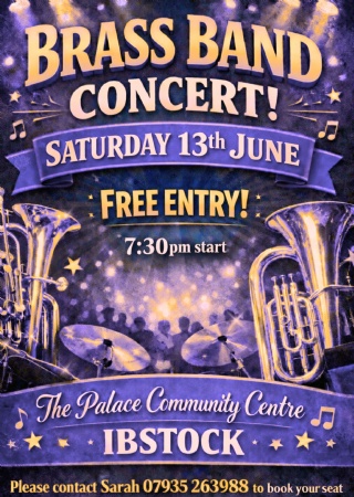 Leicestershire Co-Op Band June 2026 at The Palace Ibstock