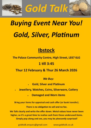 Gold Talk Valuation Event at The Palace Ibstock