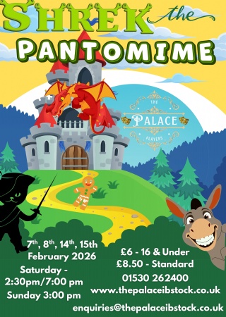 Panto at the Palace - Shrek the Pantomime 2026 at The Palace Ibstock