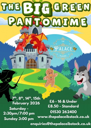 Panto at the Palace - Shrek the Pantomime 2026 at The Palace Ibstock