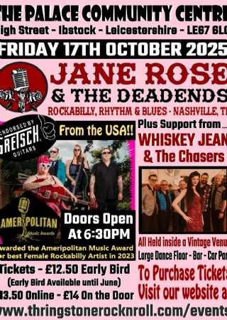 Jane Rose & The Deadheads at The Palace Ibstock