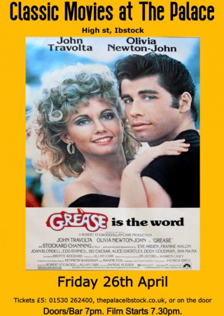 Palace Classic Film Night - Grease at The Palace Ibstock