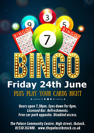 Bingo at the Palace - June at The Palace, Ibstock